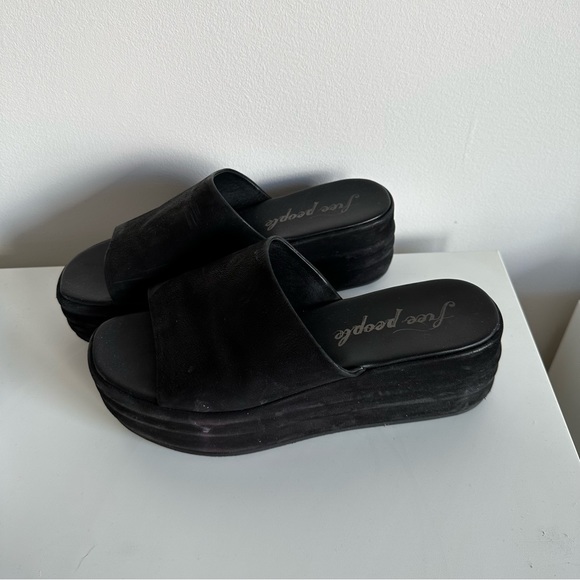 Free People Harbor Flatform Platform Leather Sandals - Picture 4 of 6